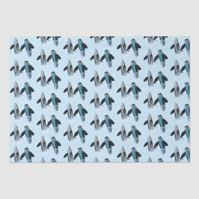 Orca / Killer Whale Tissue Paper  (Front)