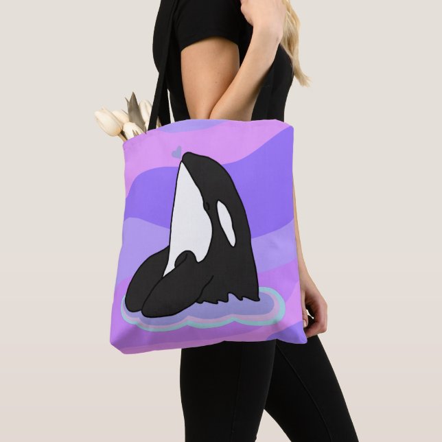 Orca Killer Whale  Tote Bag (Close Up)