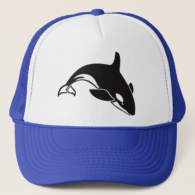 Orca Killer Whale Trucker Hat (Front)