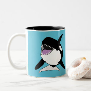 Orca Killer Whale  Two-Tone Coffee Mug