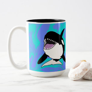Orca Killer Whale  Two-Tone Coffee Mug