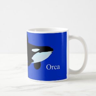 orca killer whale underwater graphic txt coffee mug