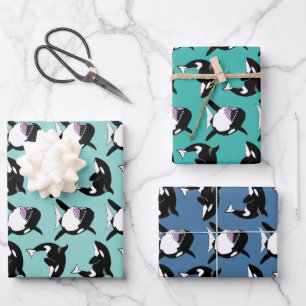 Orca Killer Whale  Wrapping Paper Sheet