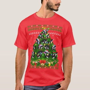 Orca Lover Xmas Lights Ugly Orca Christmas Tree Sw T-Shirt