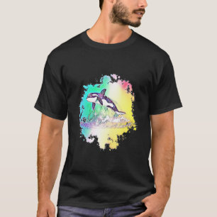 Orca Motif Whale Ocean Predator Design Orcas T-Shirt