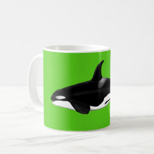 Orca Mug on green