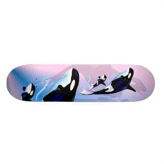 Orca Mum and Baby Skateboard