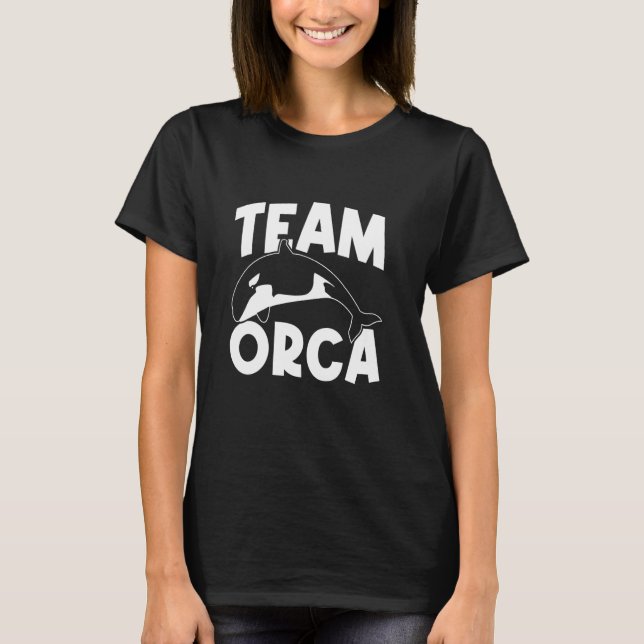 Orca   Orcas Team Orca Whales Long Sleeve T-Shirt (Front)