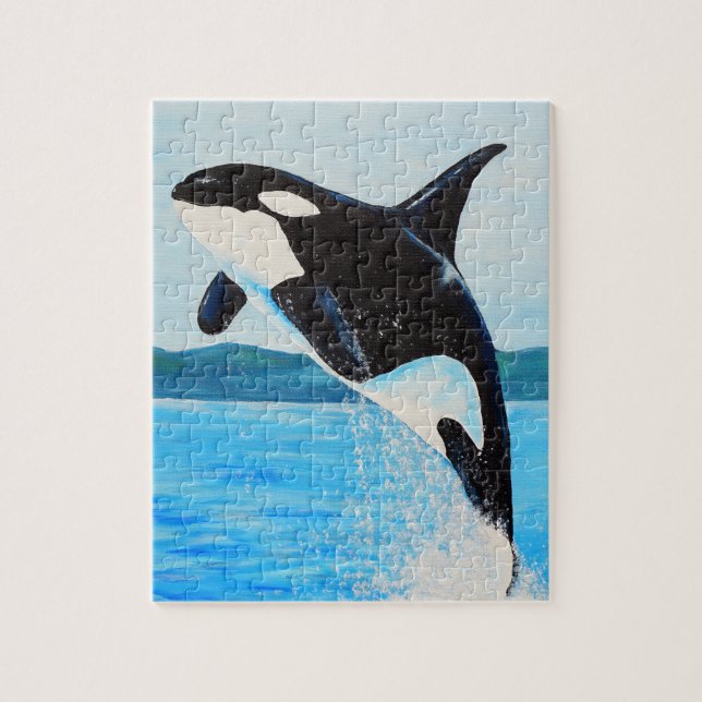 Orca Painting Jigsaw Puzzle (Vertical)