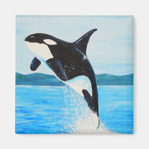 Orca Painting Magnet