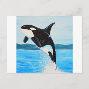 Orca Painting Postcard