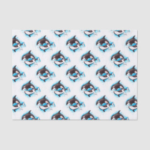 orca play tissue paper