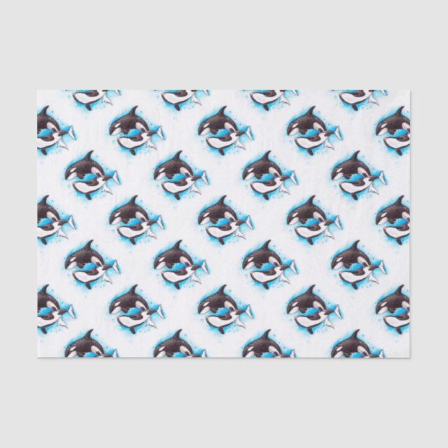 orca play tissue paper (Front)