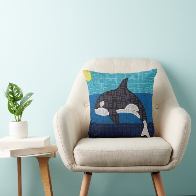 Orca (single) - Throw Pillow (Chair)