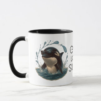 Orca Splash in Shades – Whale & Dolphin Day ELGIS Mug