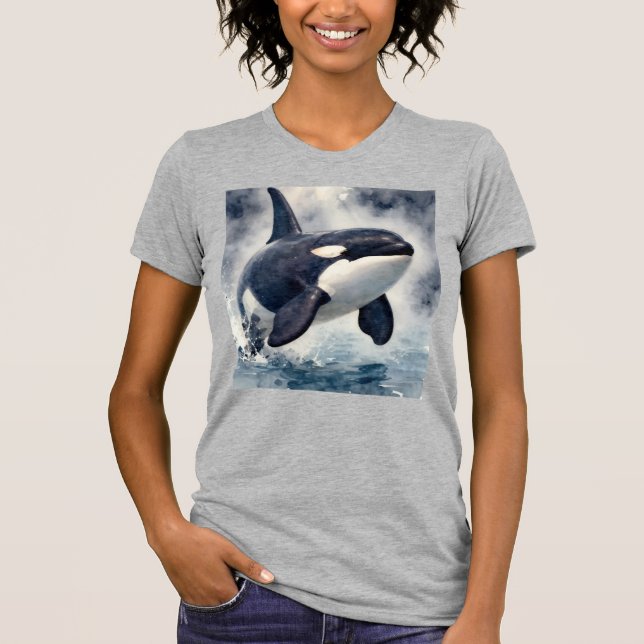 Orca Stormy waves T-Shirt (Front)