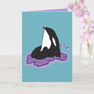 Orca Valentines Day Card