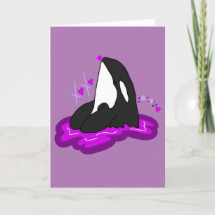 Orca Valentines Day Card