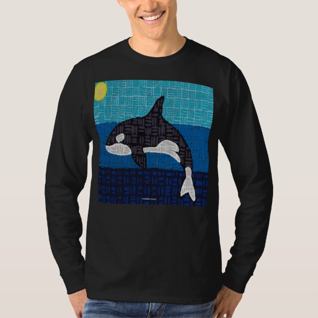 Orca (vivid) - Men's Long Sleeve T-Shirt (Front)