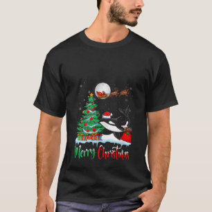 Orca Wearing Santa Hat Xmas Merry Christmas Orca V T-Shirt