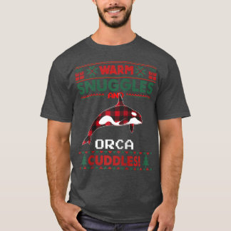 Orca Whale Christmas Pajama  Ugly Christmas Sweate T-Shirt
