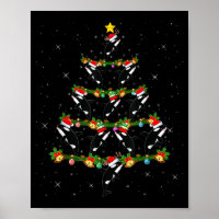 Orca Whale Christmas Tree Lights Santa Funny Sea A