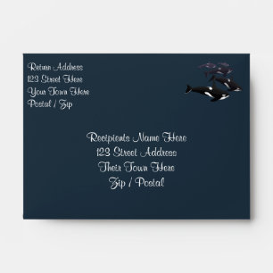 Orca Whale Envelopes Killer Whale Custom Envelope
