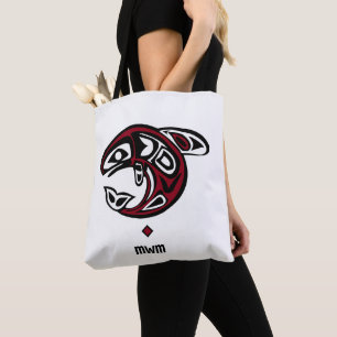 Orca Whale Haida Design -- Monogram Shoulder Bag