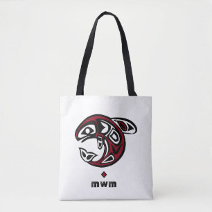 Orca Whale Haida Design -- Monogram Shoulder Bag