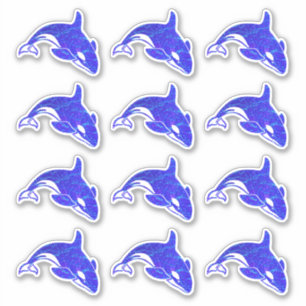 Orca Whale Holographic Water Stickers