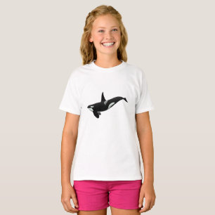 Orca whale illustration - Choose background color T-Shirt