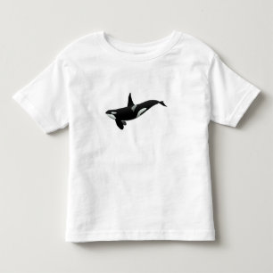 Orca whale illustration - Choose background color Toddler T-Shirt