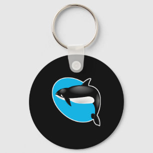 orca whale key ring