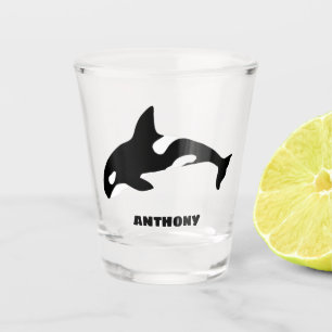 Orca Whale, Killer Whale Personalised Shot Glass