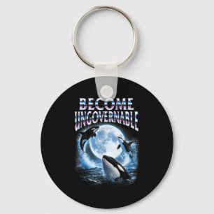 Orca whale lover sea ocean animal becomes key ring