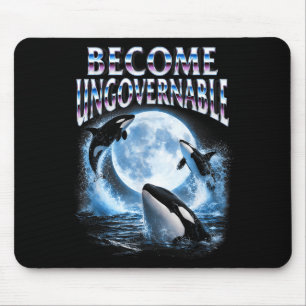 Orca whale lover sea ocean animal becomes mouse pad