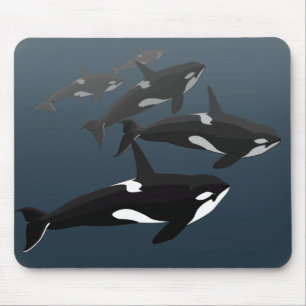 Orca Whale Mousepad Custom Killer Whale Mouse Pad