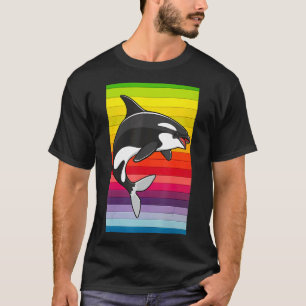 Orca Whale Vintage 80s Retro T-Shirt