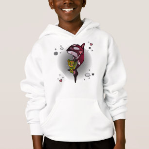 Orca Whale with Teddy Bear in Space Graphic Design