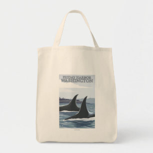 Orca Whales #1 - Friday Harbour, Washington Tote Bag