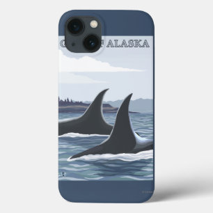 Orca Whales #1 - Gulf of Alaska iPhone 13 Case
