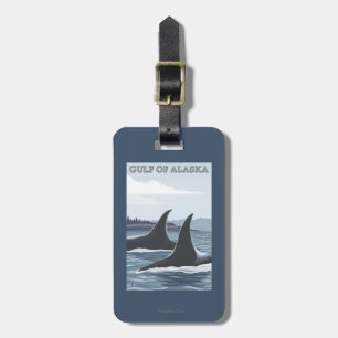 Orca Whales #1 - Gulf of Alaska Luggage Tag