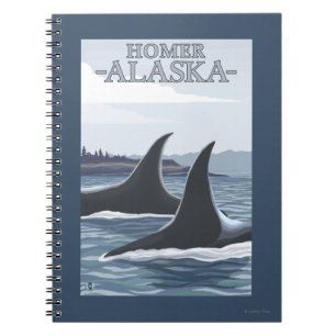 Orca Whales #1 - Homer, Alaska Notebook
