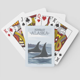Orca Whales #1 - Juneau, Alaska Playing Cards