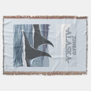 Orca Whales #1 - Juneau, Alaska Throw Blanket
