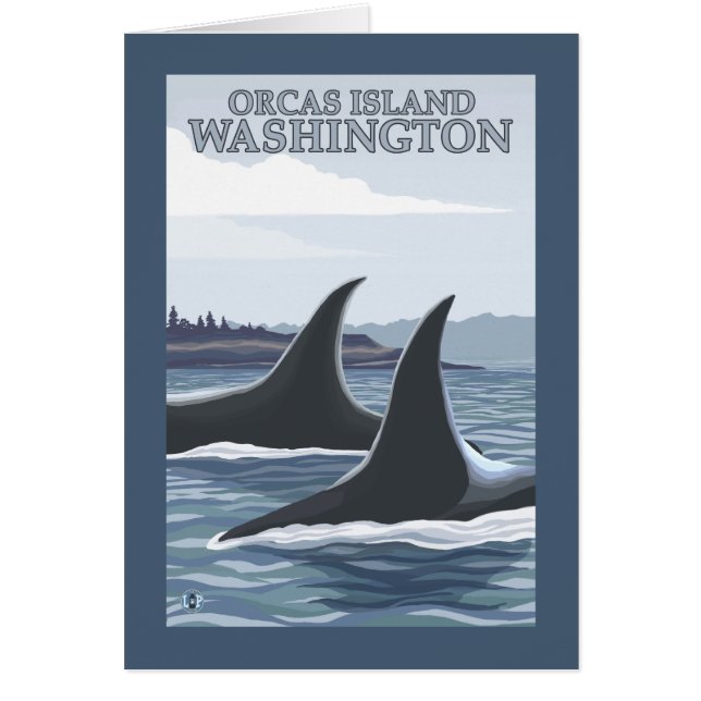 Orca Whales #1 - Orcas Island, Washington (Front)