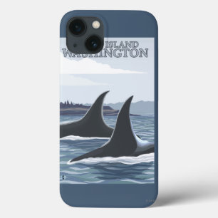 Orca Whales #1 - Orcas Island, Washington iPhone 13 Case