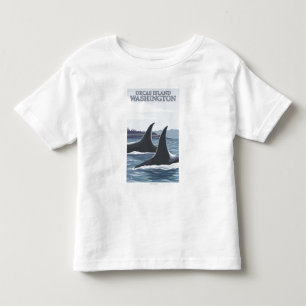 Orca Whales #1 - Orcas Island, Washington Toddler T-Shirt