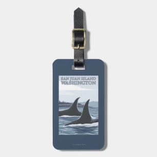 Orca Whales #1 - San Juan Island, Washington Luggage Tag