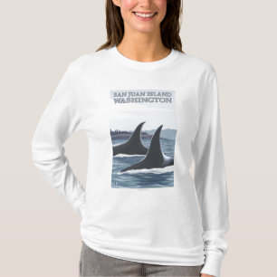 Orca Whales #1 - San Juan Island, Washington T-Shirt